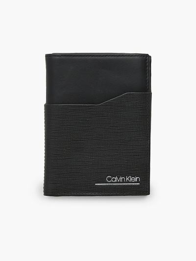 Calvin Klein Táskák & Kiegészítők HU275697 | Calvin Klein Bőr Billfold Férfi Pénztárca Fekete
